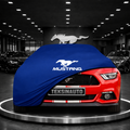 MUSTANG 6 2015-2023 Custom Fit Indoor Car Cover Soft Stretch Black Gray Blue Red Dust Protection Garage Cover Laser Cut + Bag