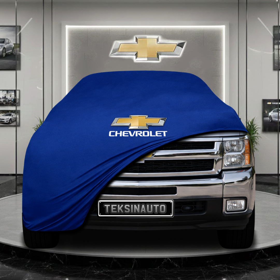 CHEVROLET SILVERADO 2 (2007-2014) Custom Fit Indoor Car Cover Soft Stretch Black Gray Blue Red Dust Protection Garage Cover Laser Cut + Bag