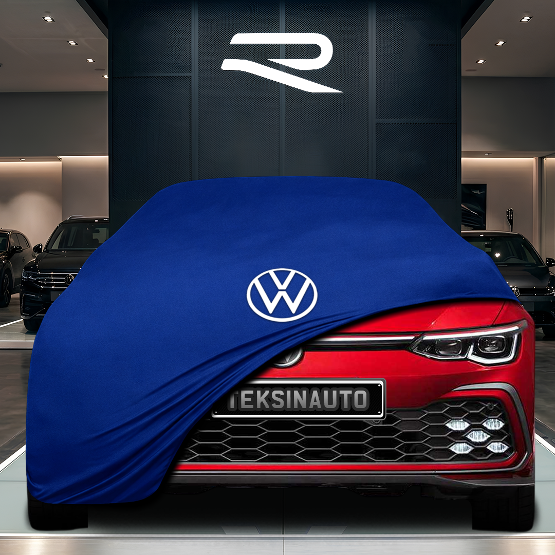 VOLKSWAGEN GOLF 8 (2020-) Custom Fit Indoor Car Cover Soft Stretch Black Gray Blue Red Dust Protection Garage Cover Laser Cut + Bag
