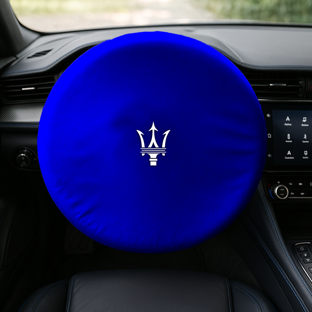 Steering Wheel Cover Soft Elastic Premium Fabric For all Maserati Model