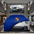 PORSCHE 911 GT3 RS Custom Fit Indoor Car Cover Soft Stretch Black Gray Blue Red Dust Protection Garage Cover Laser Cut + Bag (Kopya)