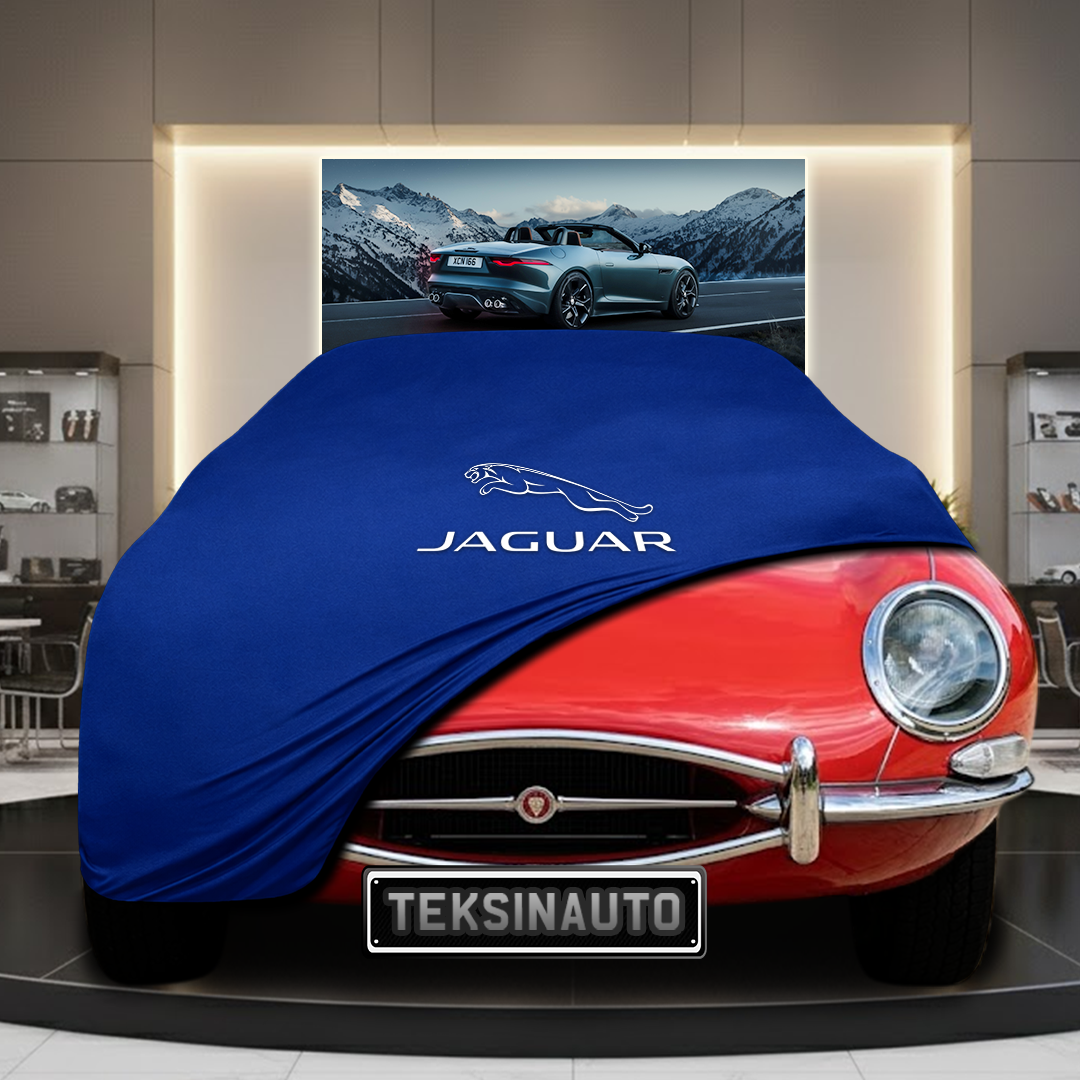JAGUAR E-TYPE 1961-1975 Custom Fit Indoor Car Cover Soft Stretch Black Gray Blue Red Dust Protection Garage Cover Laser Cut + Bag