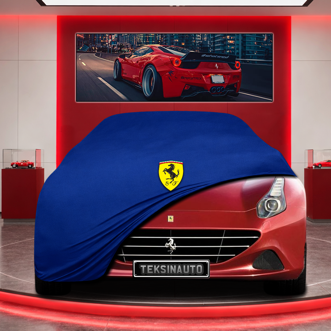 Ferrari California Custom Fit Indoor Car Cover Soft Stretch Black Gray Blue Red Dust Protection Garage Cover Laser Cut + Bag