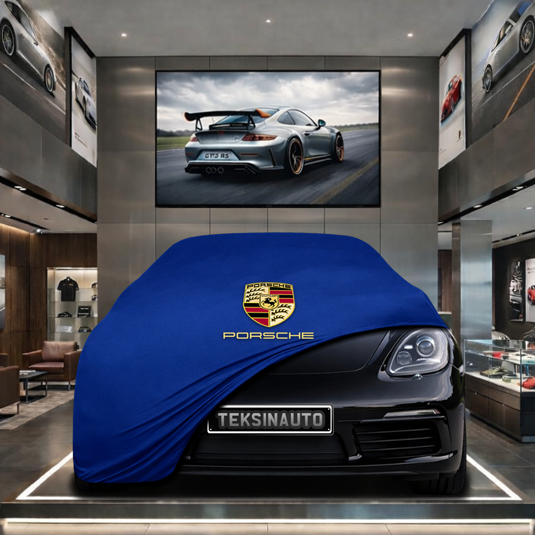 PORSCHE CAYMAN 718 982 2017- Custom Fit Indoor Car Cover Soft Stretch Black Gray Blue Red Dust Protection Garage Cover Laser Cut + Bag