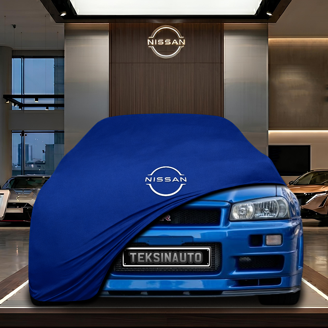 NİSSAN R34 Custom Fit Indoor Car Cover Soft Stretch Black Gray Blue Red Dust Protection Garage Cover Laser Cut + Bag