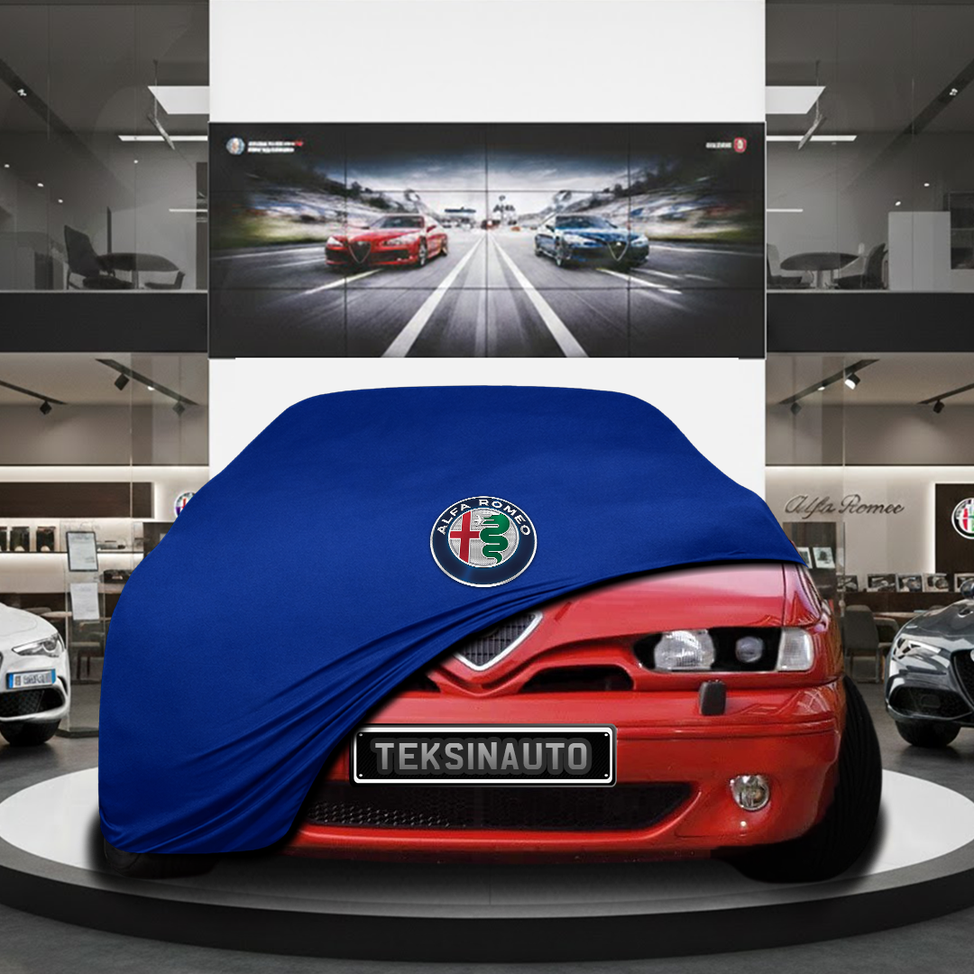 Alfa Romeo 145 Hatchback Custom Fit Indoor Car Cover Soft Stretch Black Gray Blue Red Dust Protection Garage Cover Laser Cut + Bag