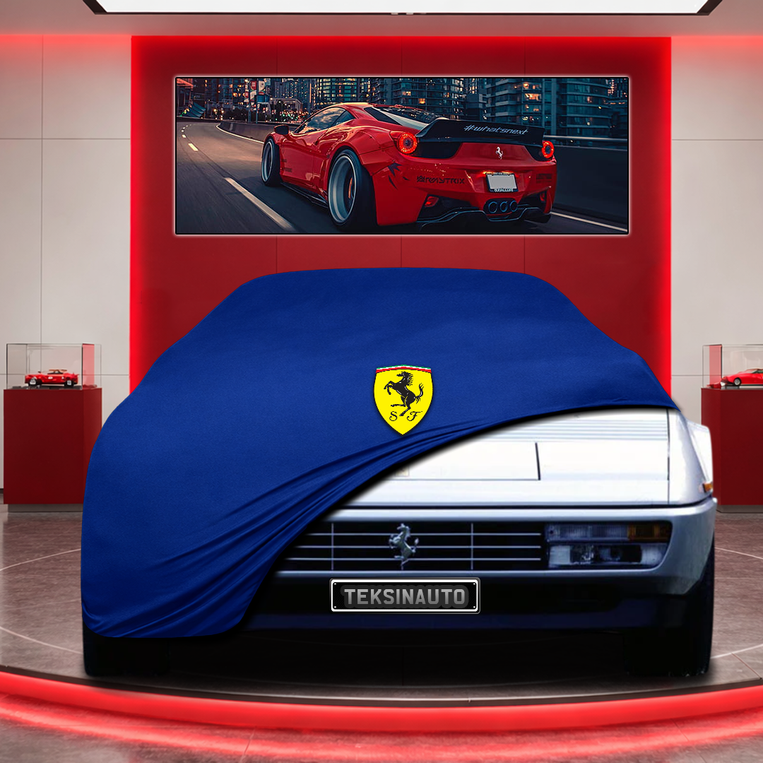 Ferrari Mondial Custom Fit Indoor Car Cover Soft Stretch Black Gray Blue Red Dust Protection Garage Cover Laser Cut + Bag