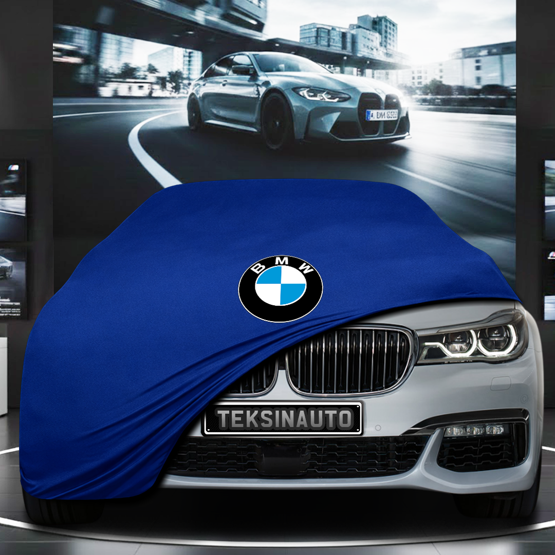 BMW 7 G12 LONG (2015-2022) Custom Fit Indoor Car Cover Soft Stretch Black Gray Blue Red Dust Protection Garage Cover Laser Cut + Bag