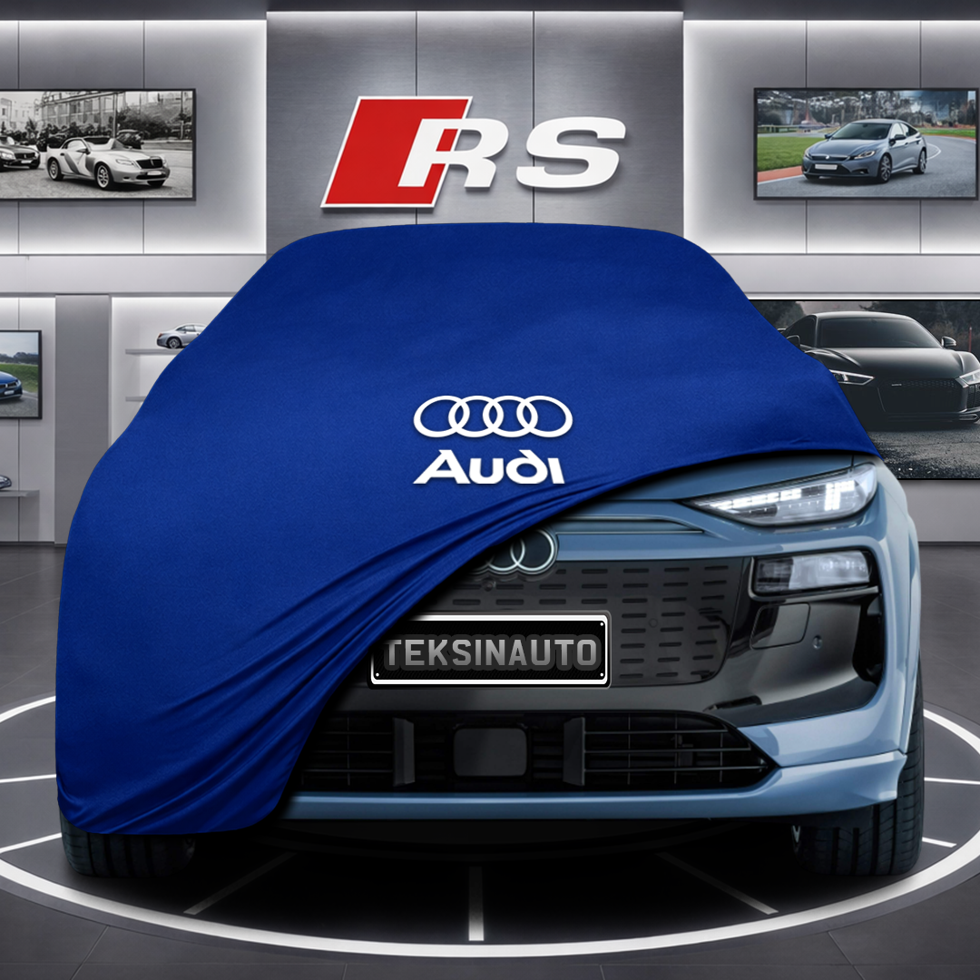AUDİ Q6L GF E-TRON Custom Fit Indoor Car Cover Soft Stretch Black Gray Blue Red Dust Protection Garage Cover Laser Cut + Bag