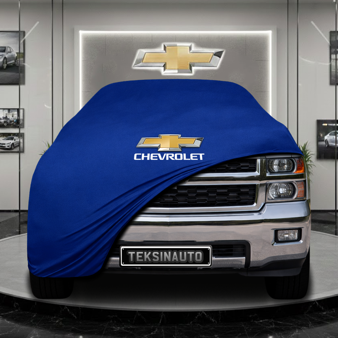 CHEVROLET SİLVERADO 3 REGULAR CAB 1500 (2013-2016) Custom Fit Indoor Car Cover Soft Stretch Black Gray Blue Red Dust Protection Garage Cover Laser Cut + Bag (Kopya)