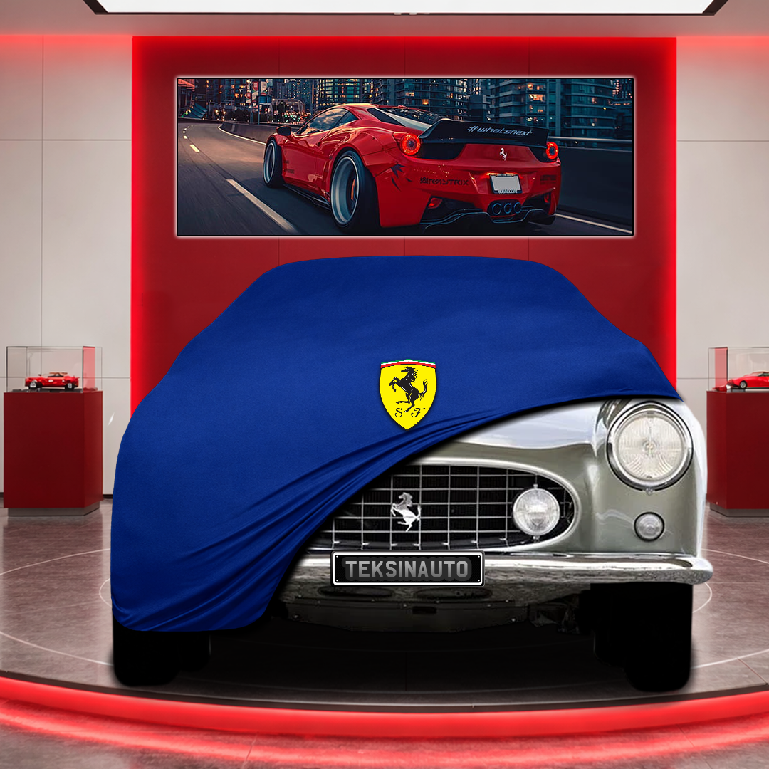 Ferrari 410 Custom Fit Indoor Car Cover Soft Stretch Black Gray Blue Red Dust Protection Garage Cover Laser Cut + Bag
