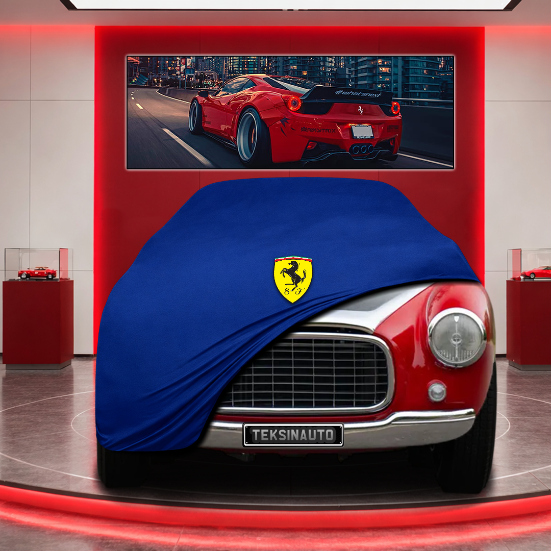 Ferrari 212 Custom Fit Indoor Car Cover Soft Stretch Black Gray Blue Red Dust Protection Garage Cover Laser Cut + Bag