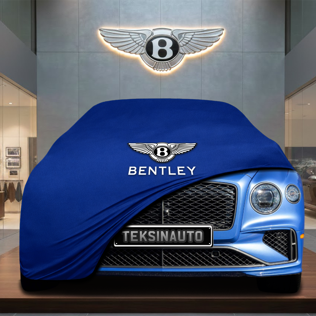 BENTLEY FLYİNG SPUR 4 2024- Custom Fit Indoor Car Cover Soft Stretch Black Gray Blue Red Dust Protection Garage Cover Laser Cut + Bag