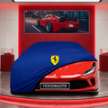 Ferrari F8 Custom Fit Indoor Car Cover Soft Stretch Black Gray Blue Red Dust Protection Garage Cover Laser Cut + Bag