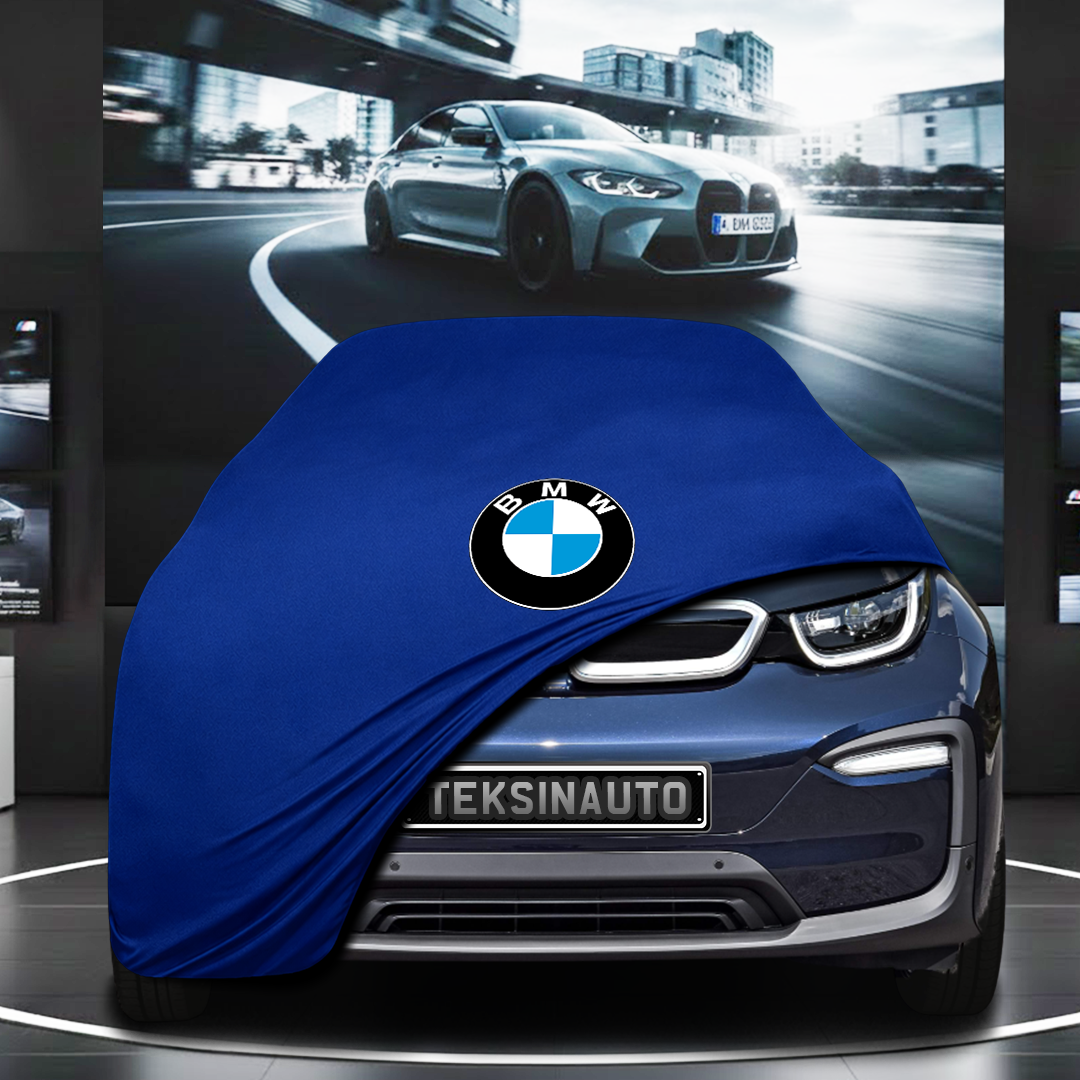 BMW İ3 Custom Fit Indoor Car Cover Soft Stretch Black Gray Blue Red Dust Protection Garage Cover Laser Cut + Bag