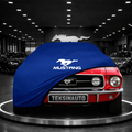 MUSTANG 1 MY 71 1964-1973    Custom Fit Indoor Car Cover Soft Stretch Black Gray Blue Red Dust Protection Garage Cover Laser Cut + Bag