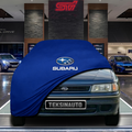 Subaru Legacy 1 (1989 - 1993)  Custom Fit Indoor Car Cover Soft Stretch Black Gray Blue Red Dust Protection Garage Cover Laser Cut + Bag