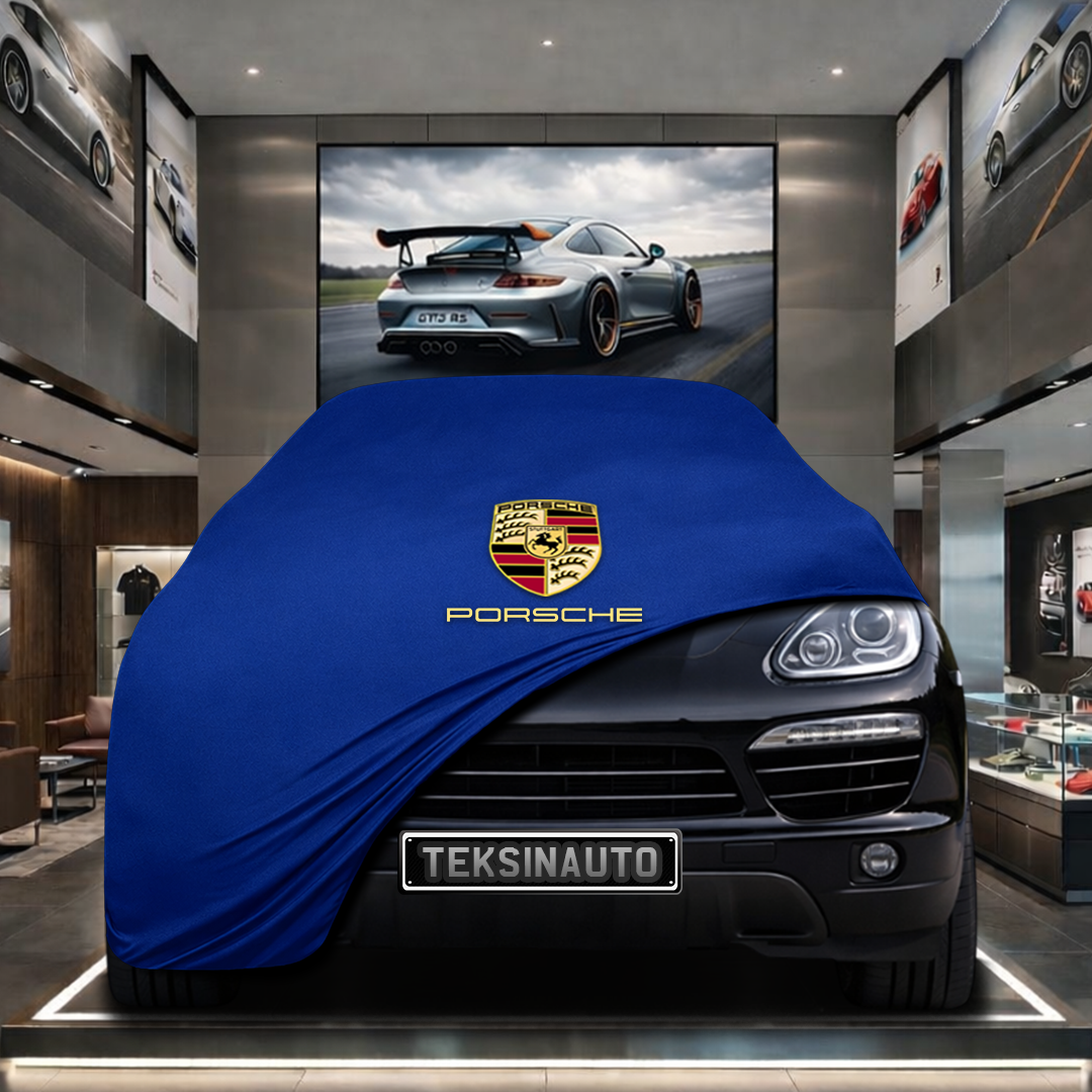 Porsche Cayenne 2 (2014-2017) Custom Fit Indoor Car Cover Soft Stretch Black Gray Blue Red Dust Protection Garage Cover Laser Cut + Bag