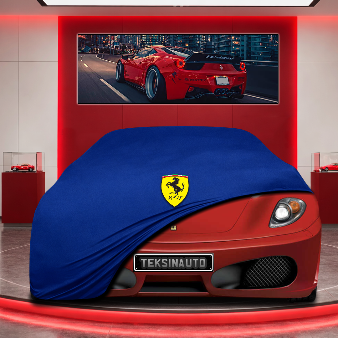 Ferrari F430 Custom Fit Indoor Car Cover Soft Stretch Black Gray Blue Red Dust Protection Garage Cover Laser Cut + Bag