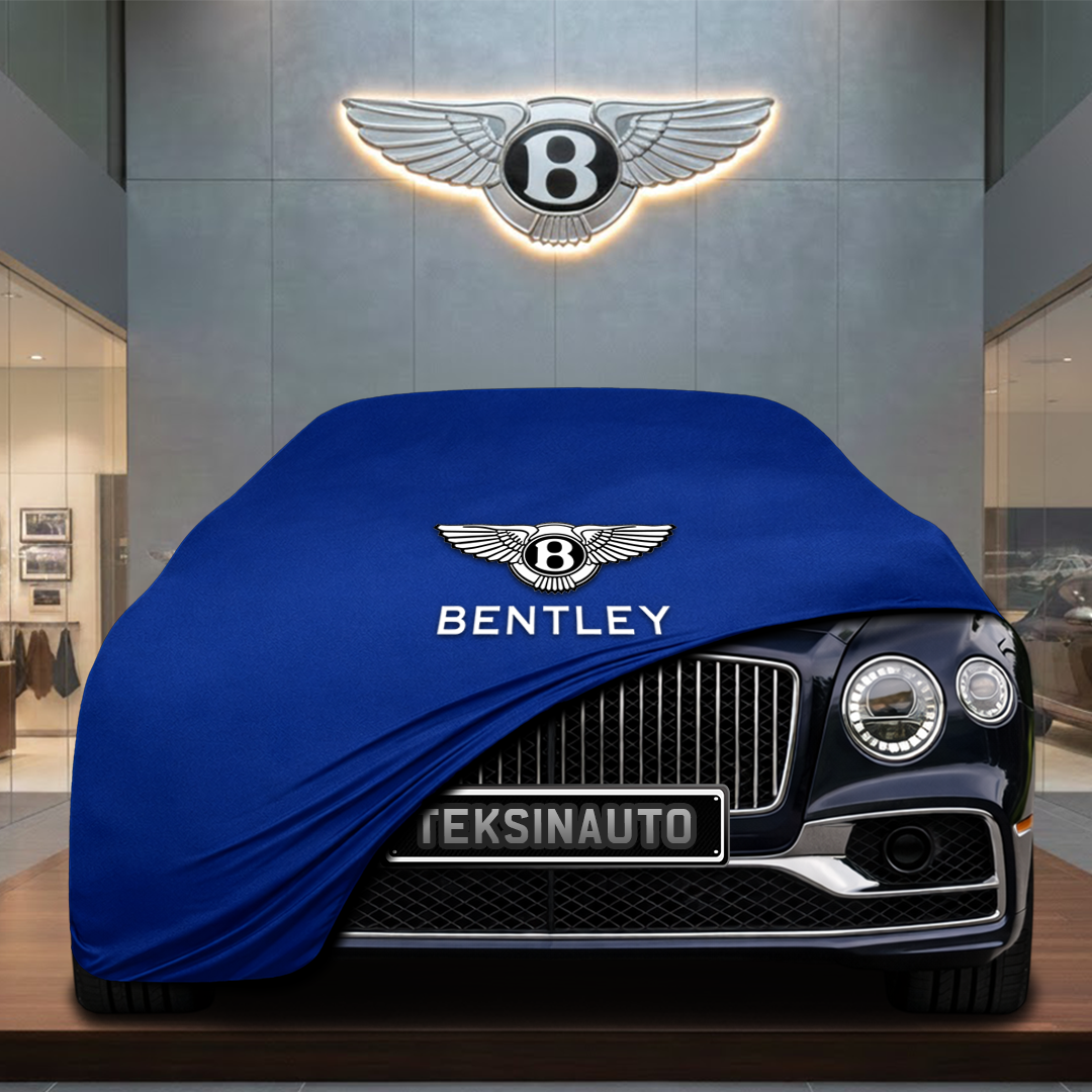 BENTLEY FLYİNG SPUR 3 2019-2024 Custom Fit Indoor Car Cover Soft Stretch Black Gray Blue Red Dust Protection Garage Cover Laser Cut + Bag