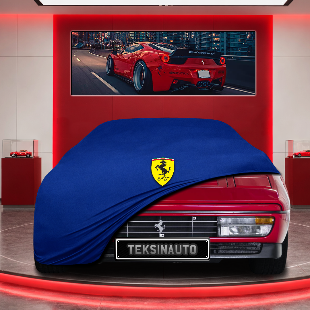 Ferrari 328 Custom Fit Indoor Car Cover Soft Stretch Black Gray Blue Red Dust Protection Garage Cover Laser Cut + Bag