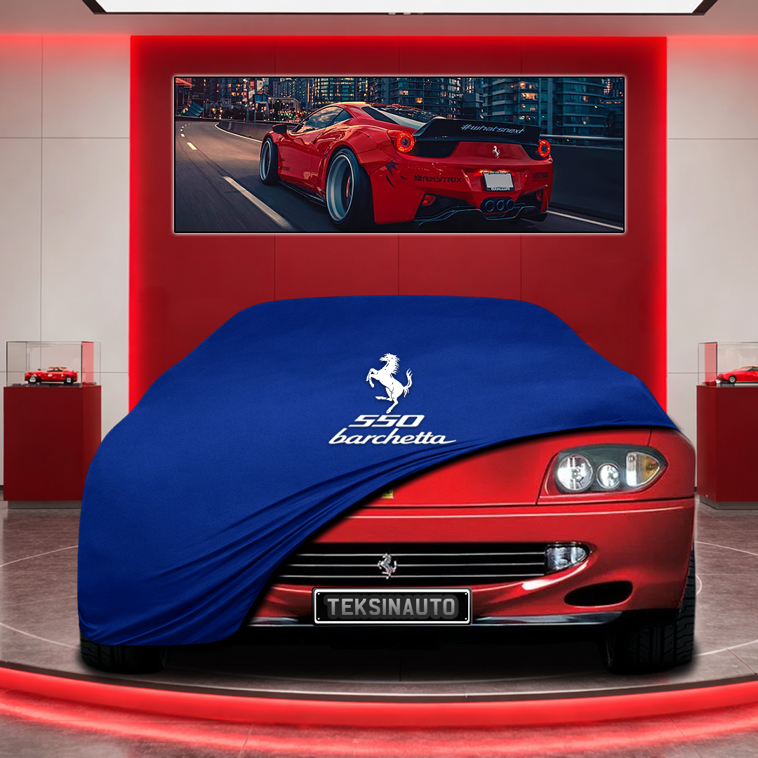 Ferrari 550 Custom Fit Indoor Car Cover Soft Stretch Black Gray Blue Red Dust Protection Garage Cover Laser Cut + Bag