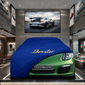 Porsche Boxster 981 (2012-2016) Custom Fit Indoor Car Cover Soft Stretch Black Gray Blue Red Dust Protection Garage Cover Laser Cut + Bag