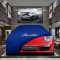 Porsche Boxster 987 (2004-2012) Custom Fit Indoor Car Cover Soft Stretch Black Gray Blue Red Dust Protection Garage Cover Laser Cut + Bag