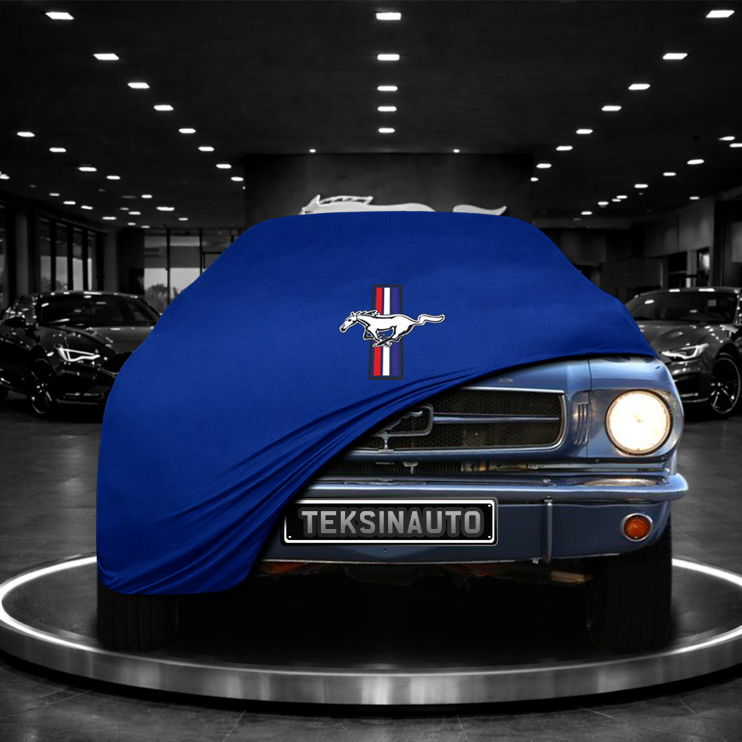 Ford Mustang 1 MY67 (1964-1973) Custom Fit Indoor Car Cover Soft Stretch Black Gray Blue Red Dust Protection Garage Cover Laser Cut + Bag