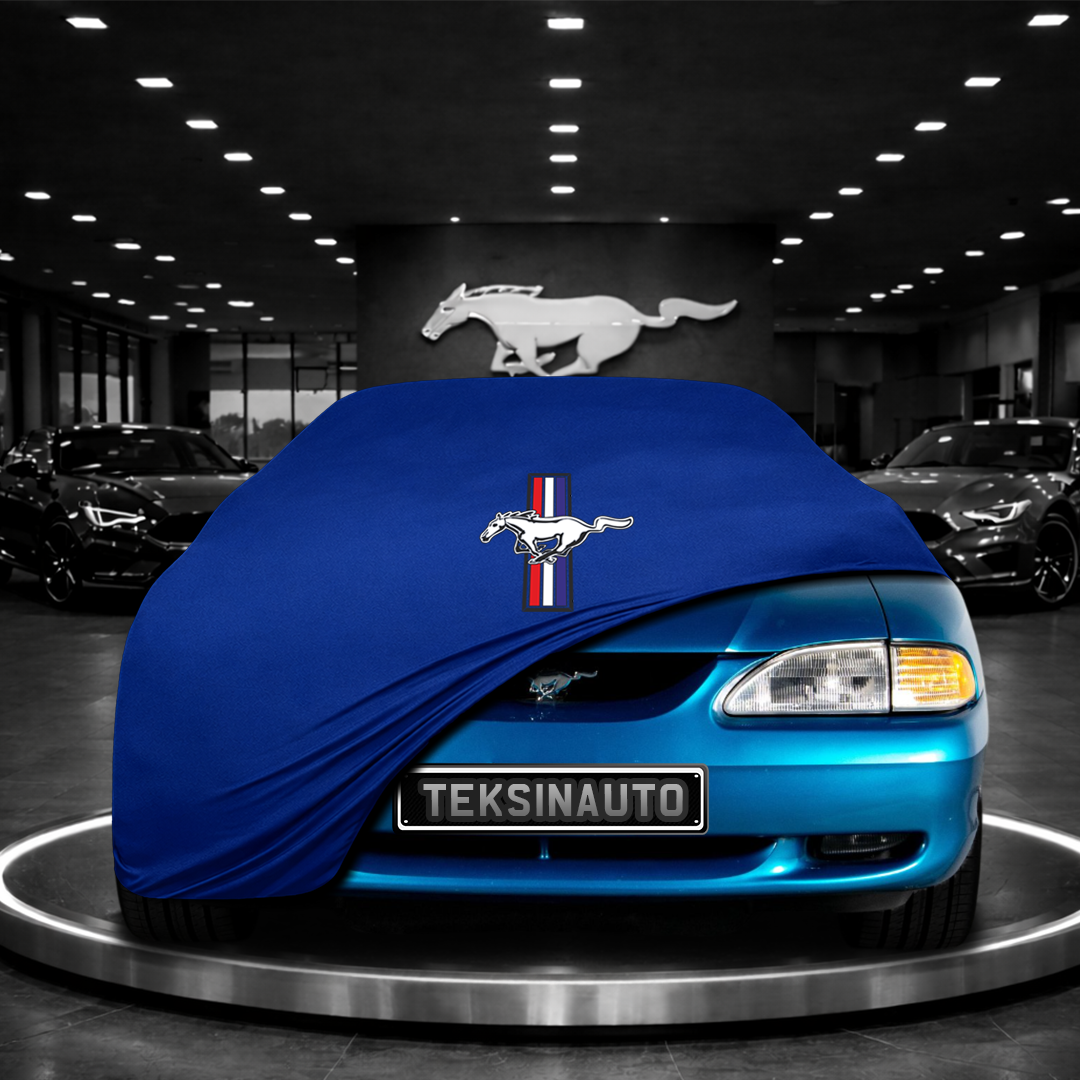 MUSTANG 4 1994-2004 Custom Fit Indoor Car Cover Soft Stretch Black Gray Blue Red Dust Protection Garage Cover Laser Cut + Bag