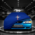 MUSTANG 4 1994-2004 Custom Fit Indoor Car Cover Soft Stretch Black Gray Blue Red Dust Protection Garage Cover Laser Cut + Bag