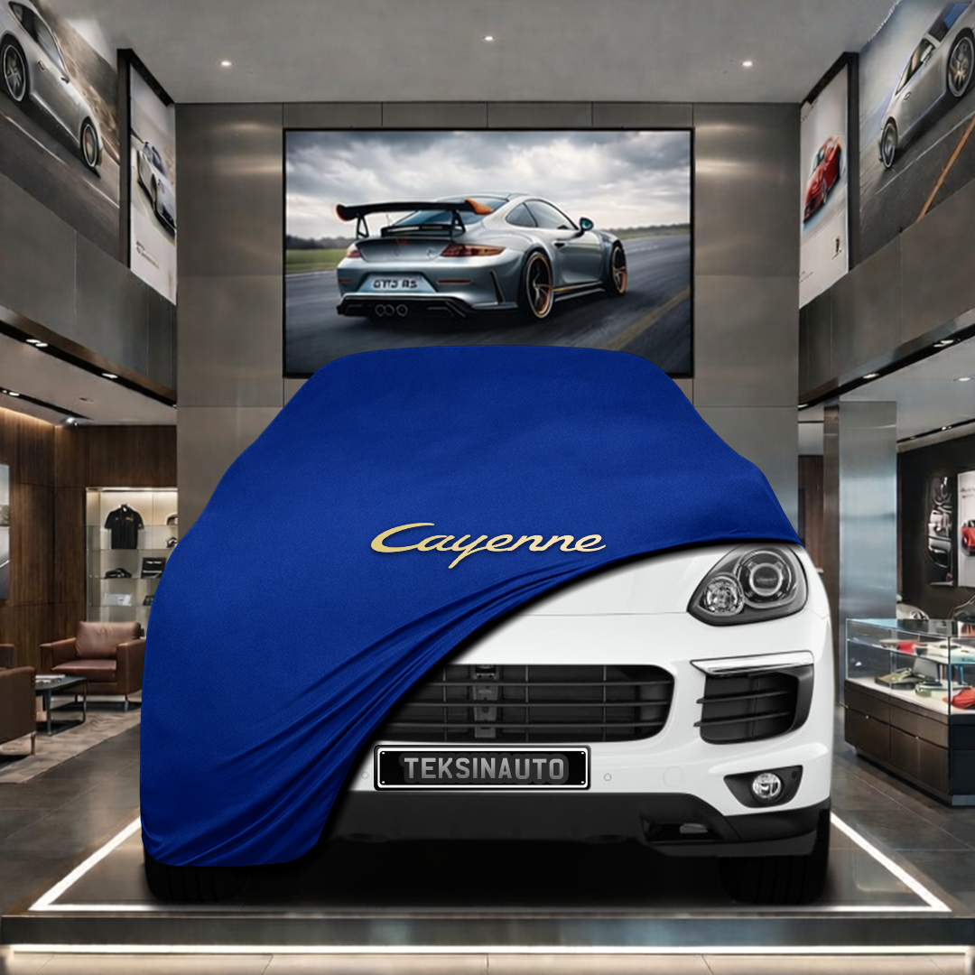 Porsche Cayenne 3 (2017-) Custom Fit Indoor Car Cover Soft Stretch Black Gray Blue Red Dust Protection Garage Cover Laser Cut + Bag