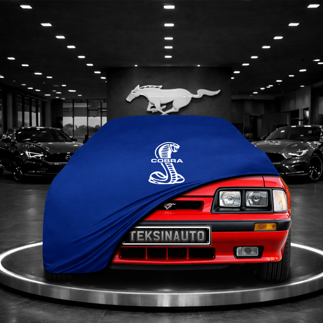 MUSTANG 3 1979-1993 Custom Fit Indoor Car Cover Soft Stretch Black Gray Blue Red Dust Protection Garage Cover Laser Cut + Bag