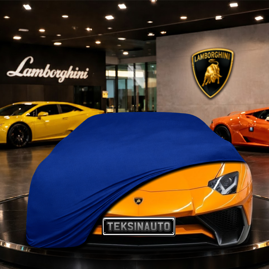 Lamborghini Aventador LP750-4 SUPERVELOCE ROADSTER (2015-2017) Indoor Car Cover Custom Fit, Black, Gray, Blue, Red Color