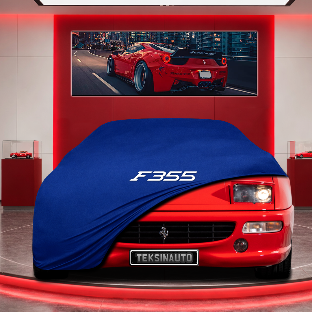 Ferrari F355 Custom Fit Indoor Car Cover Soft Stretch Black Gray Blue Red Dust Protection Garage Cover Laser Cut + Bag