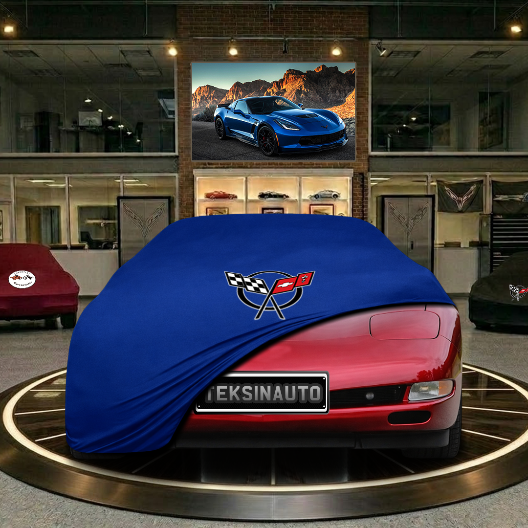 Corvette C5 Custom Fit Indoor Car Cover Soft Stretch Black Gray Blue Red Dust Protection Garage Cover Laser Cut + Bag