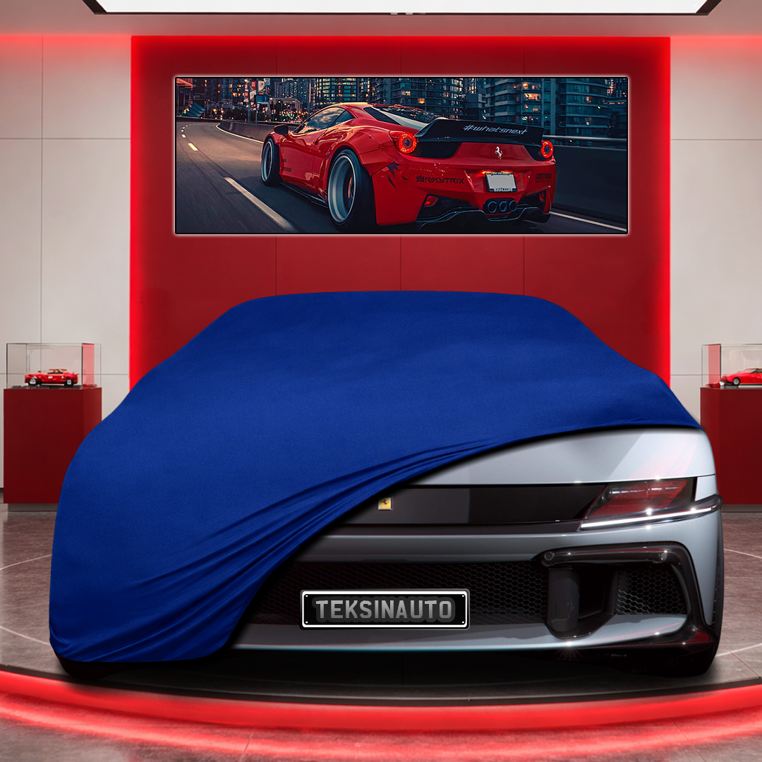 Ferrari 12Cilindri Coupe (2024- ) Custom Fit Indoor Car Cover Soft Stretch Black Gray Blue Red Dust Protection Garage Cover Laser Cut + Bag
