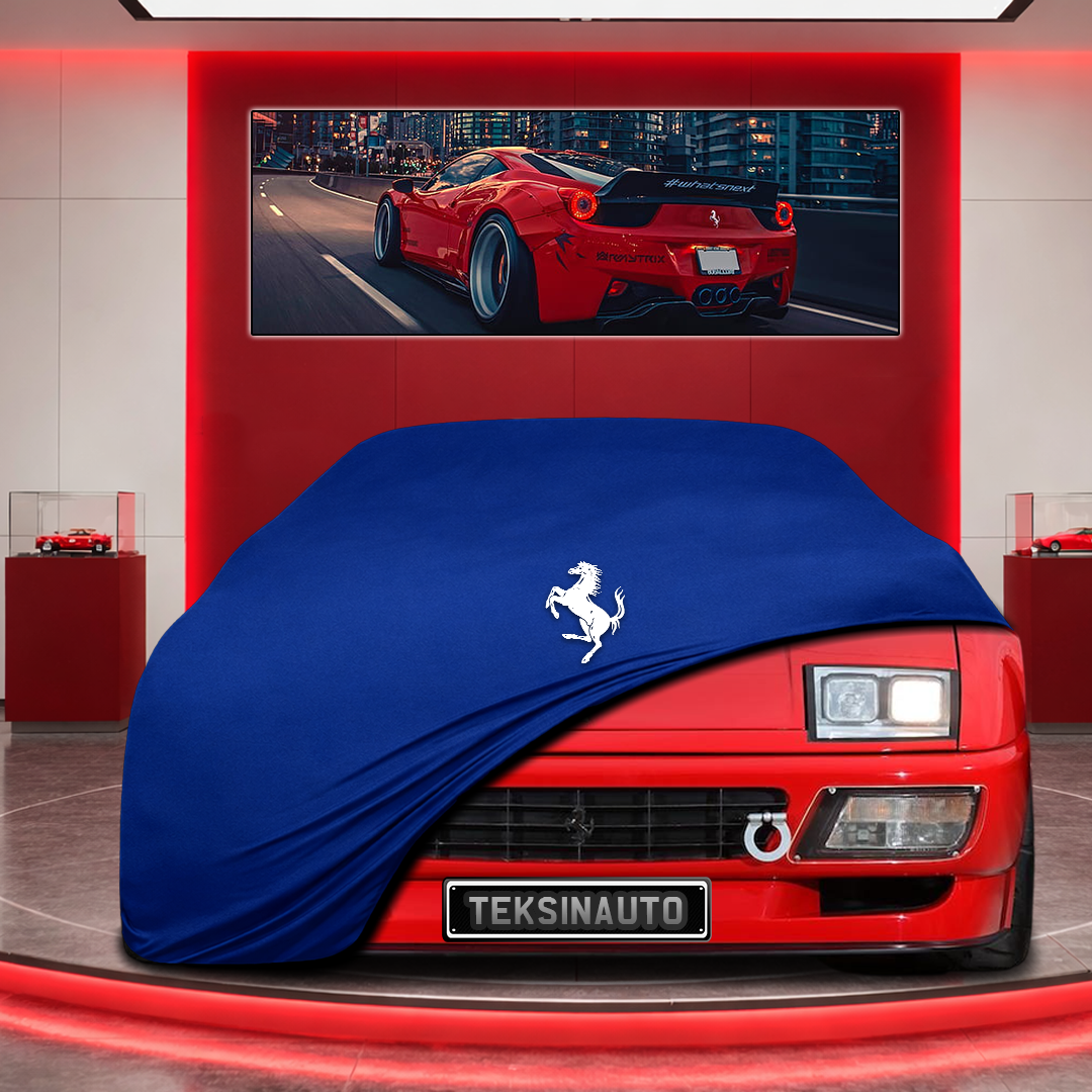 Ferrari 348 Custom Fit Indoor Car Cover Soft Stretch Black Gray Blue Red Dust Protection Garage Cover Laser Cut + Bag
