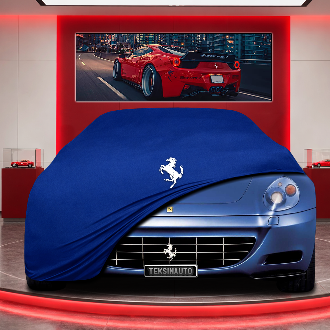 Ferrari 612 Custom Fit Indoor Car Cover Soft Stretch Black Gray Blue Red Dust Protection Garage Cover Laser Cut + Bag