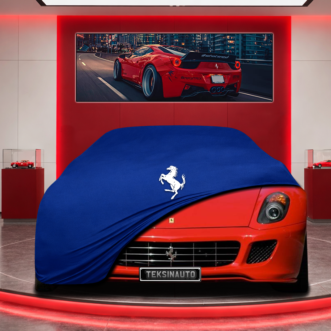 Ferrari 599 Custom Fit Indoor Car Cover Soft Stretch Black Gray Blue Red Dust Protection Garage Cover Laser Cut + Bag