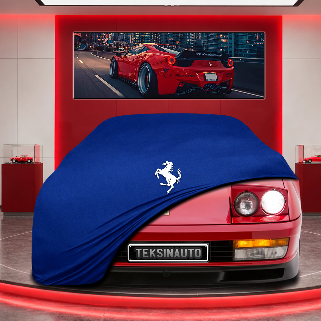 Ferrari Testarossa Custom Fit Indoor Car Cover Soft Stretch Black Gray Blue Red Dust Protection Garage Cover Laser Cut + Bag