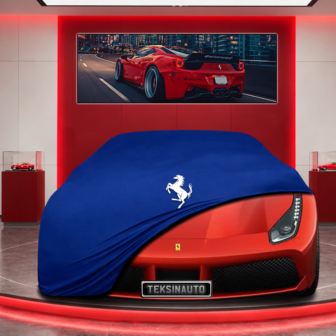 Ferrari 488 Custom Fit Indoor Car Cover Soft Stretch Black Gray Blue Red Dust Protection Garage Cover Laser Cut + Bag
