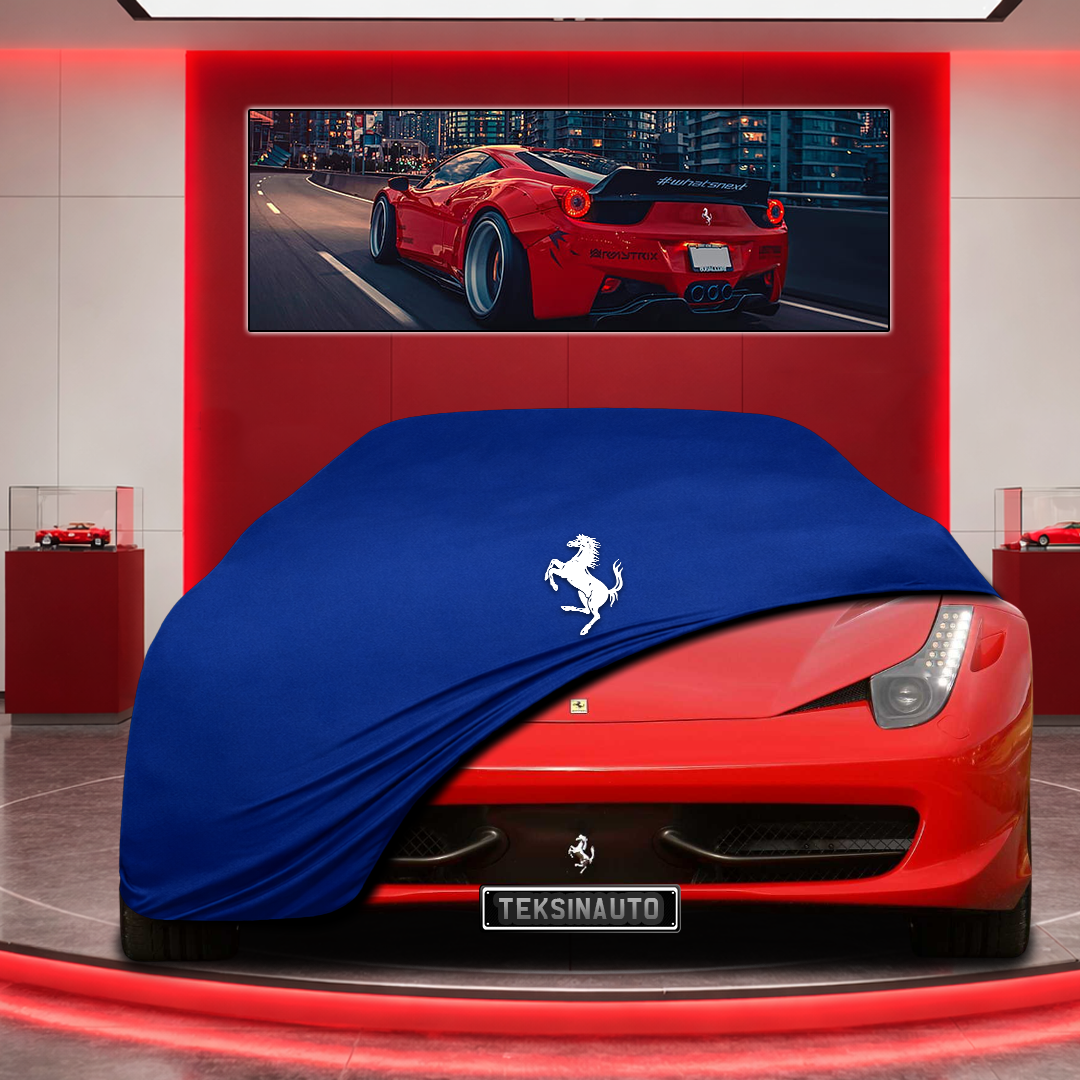 Ferrari 458 Custom Fit Indoor Car Cover Soft Stretch Black Gray Blue Red Dust Protection Garage Cover Laser Cut + Bag