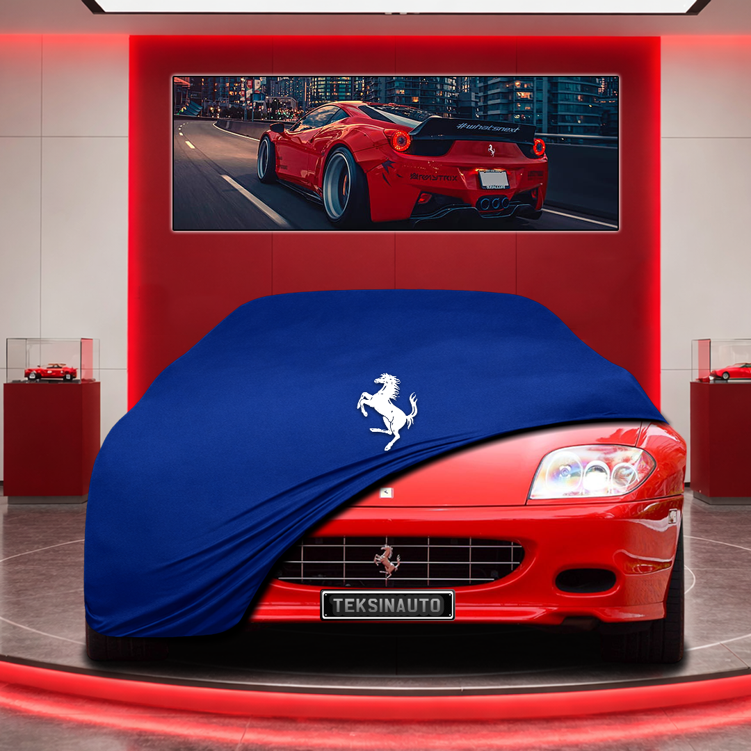 Ferrari 575 SuperAmerica Custom Fit Indoor Car Cover Soft Stretch Black Gray Blue Red Dust Protection Garage Cover Laser Cut + Bag