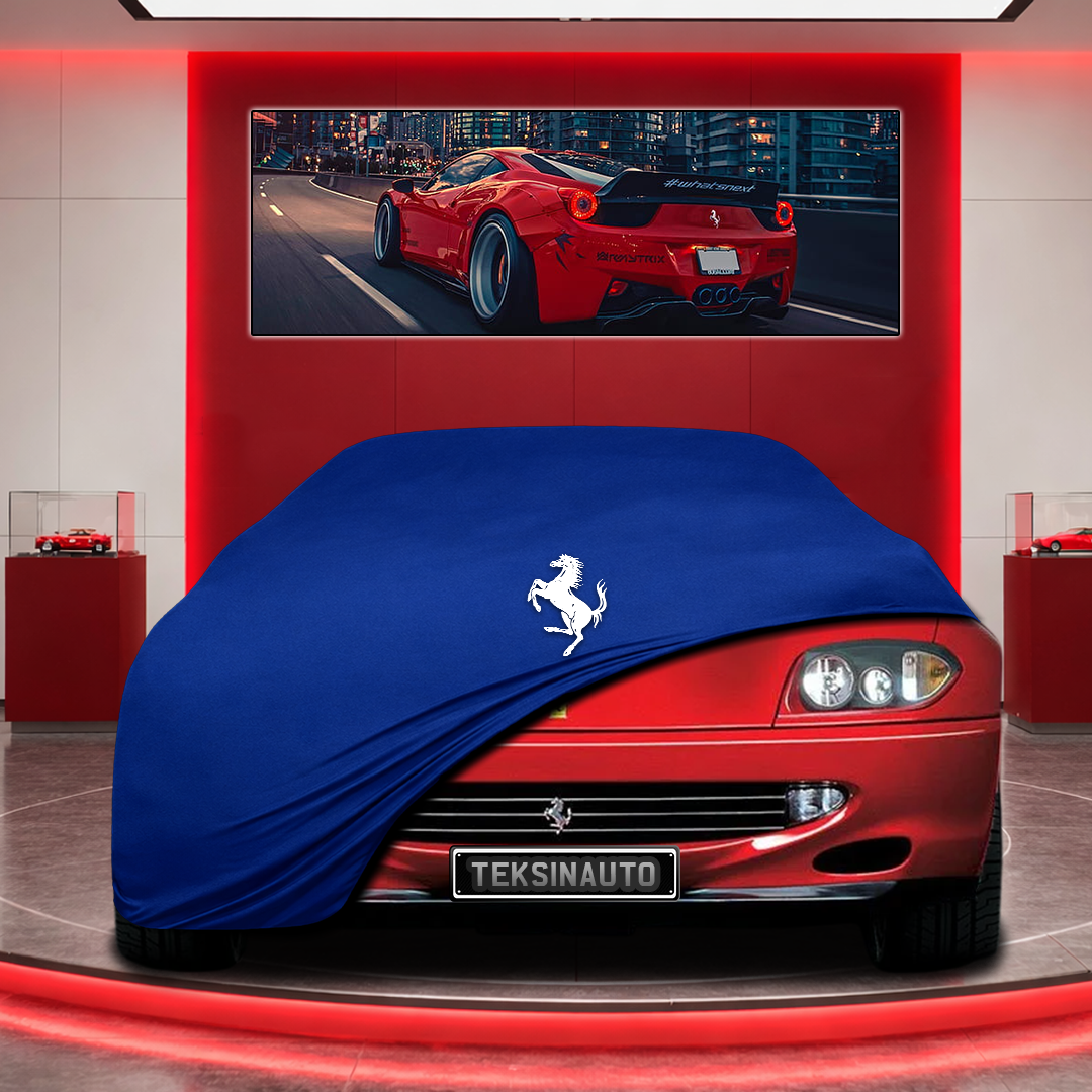 Ferrari 550 Custom Fit Indoor Car Cover Soft Stretch Black Gray Blue Red Dust Protection Garage Cover Laser Cut + Bag