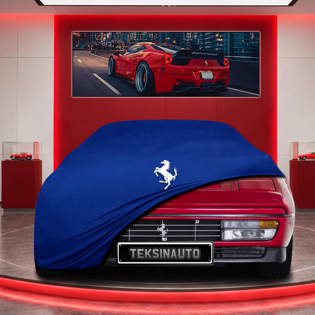 Ferrari 328 Custom Fit Indoor Car Cover Soft Stretch Black Gray Blue Red Dust Protection Garage Cover Laser Cut + Bag