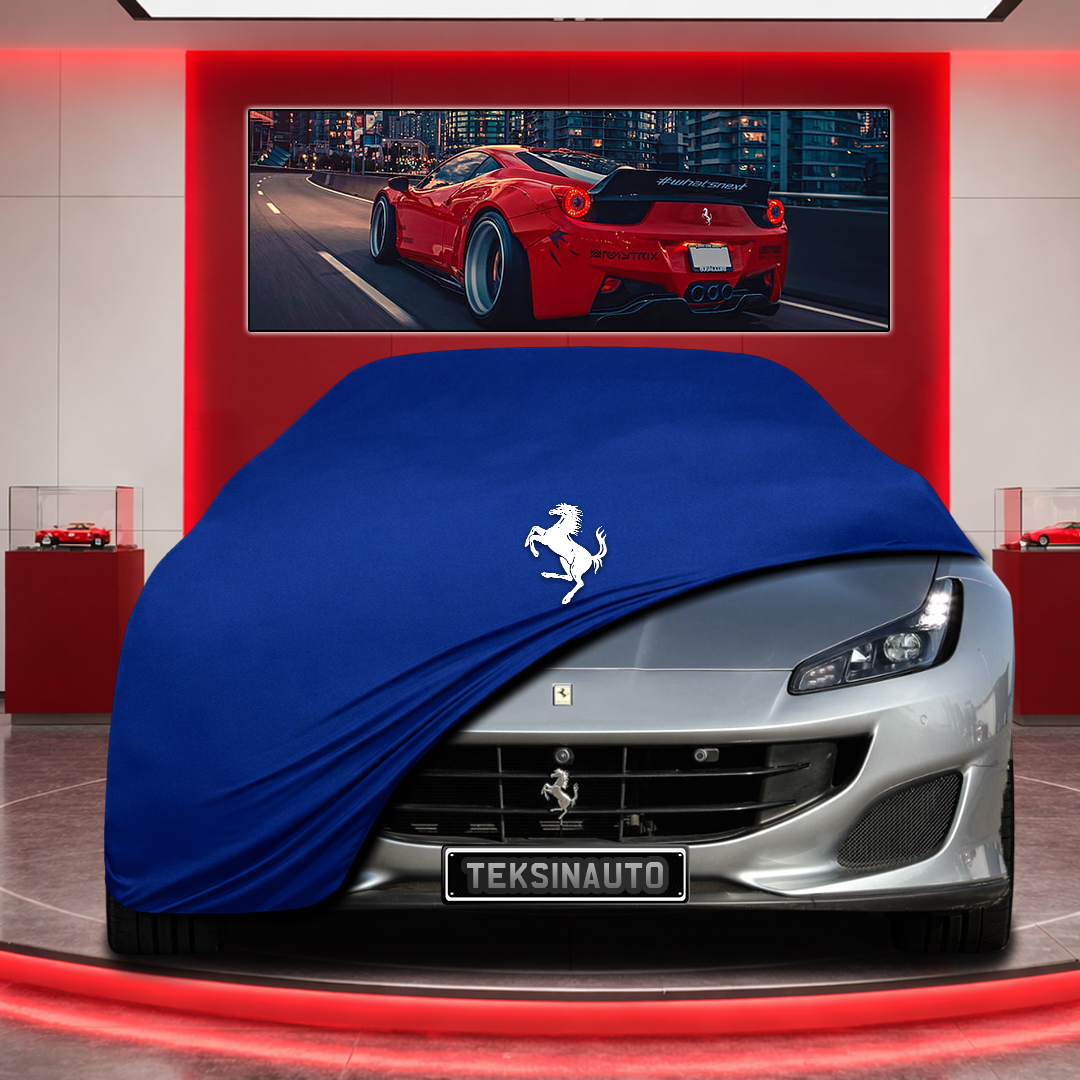 Ferrari Portofino Custom Fit Indoor Car Cover Soft Stretch Black Gray Blue Red Dust Protection Garage Cover Laser Cut + Bag