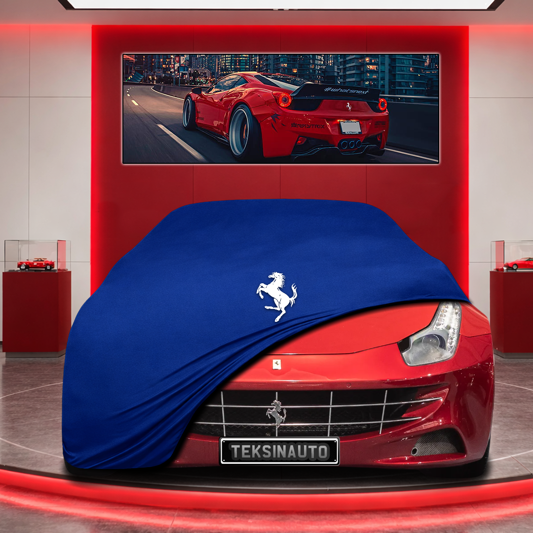 Ferrari FF Custom Fit Indoor Car Cover Soft Stretch Black Gray Blue Red Dust Protection Garage Cover Laser Cut + Bag