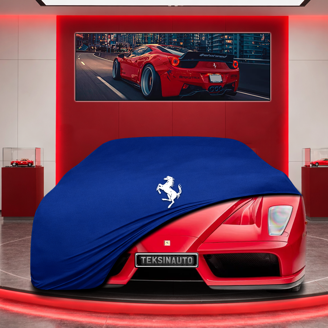 Ferrari Enzo Custom Fit Indoor Car Cover Soft Stretch Black Gray Blue Red Dust Protection Garage Cover Laser Cut + Bag