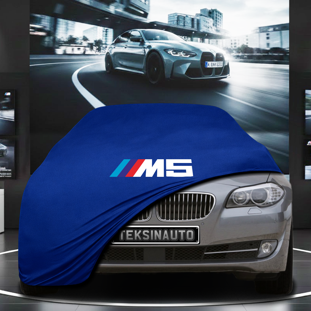 BMW M5 F10 SEDAN (2010-2017) Custom Fit Indoor Car Cover Soft Stretch Black Gray Blue Red Dust Protection Garage Cover Laser Cut + Bag